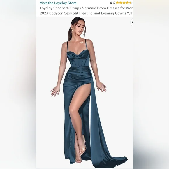 teal bridesmaid dresses amazon Long Boho Style Bridesmaid Gown Teal Blue Party Dress – loveangeldress